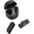 JBL Quantum Stream Wireless USB-C - Wearable Wireless Streaming Microphone for Crystal Clear Recordings, 24 Hours of Recording time, Plus Speed Charge, Included Windscreen for Noise Reduction - Black